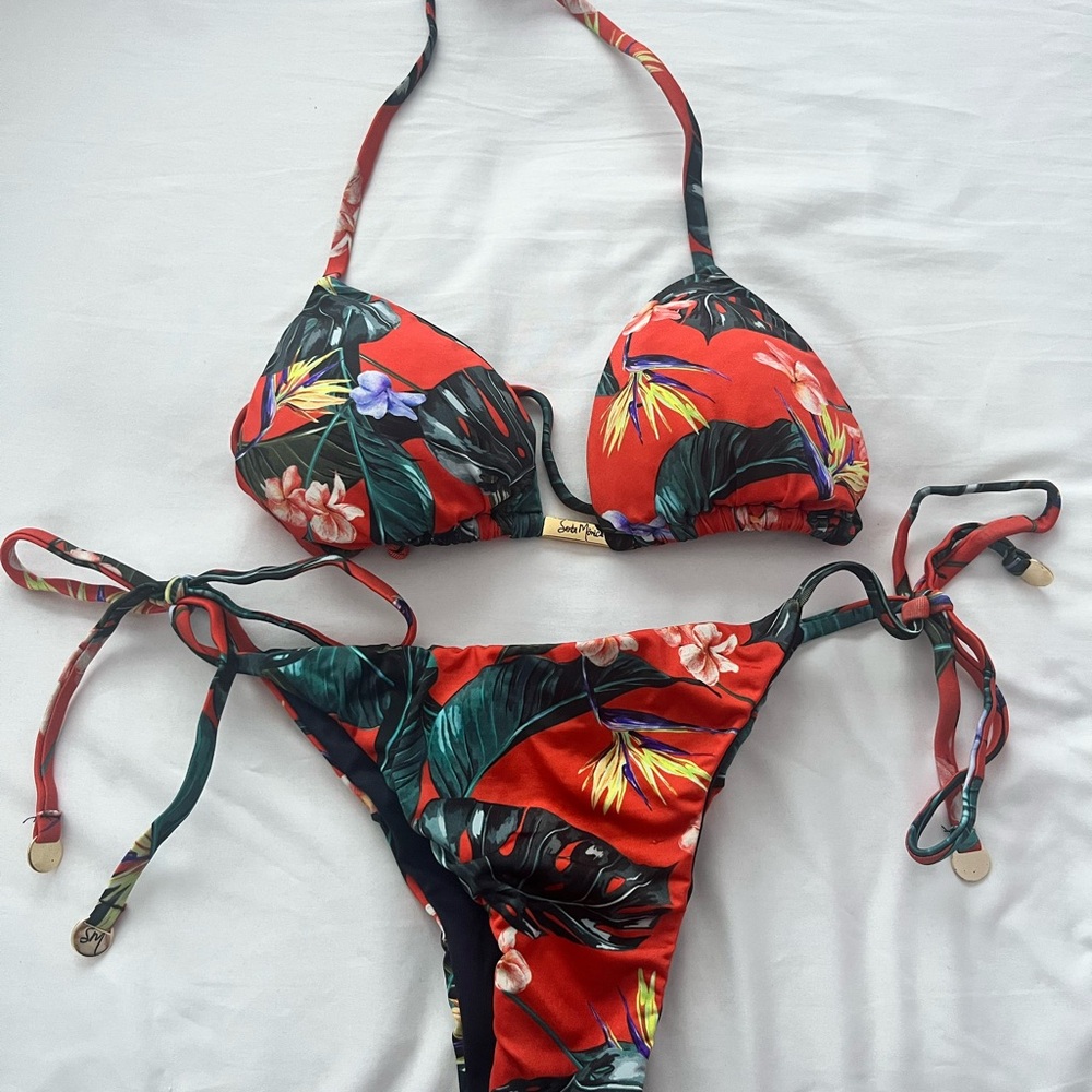 Santa Mónica Tropical Floral Bikini Set